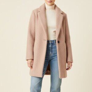 OLD NAVY Pink Wool-Blend Everyday Coat L